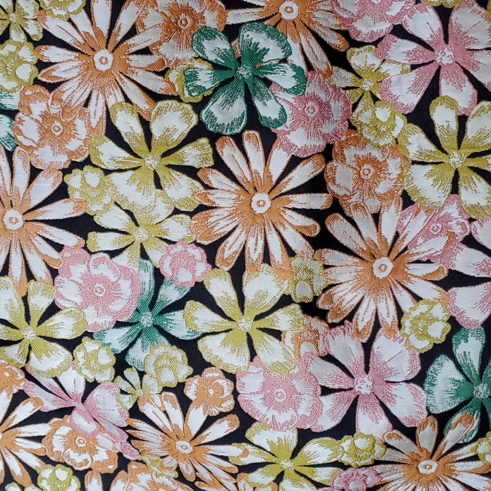 Jacquard Floral Fit & Flare Dress - Picture 3 of 4